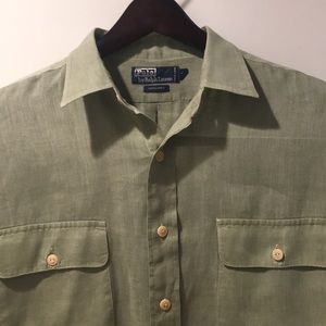 Ralph Lauren 100% linen shirt